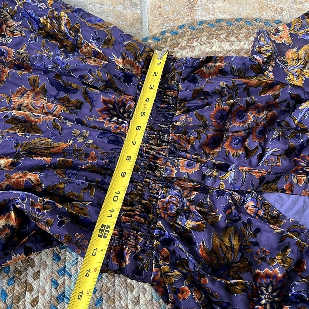 Anthropologie - The Somerset Burn-out Velvet Maxi Dress Size Small NWT In - Picture 11 of 13